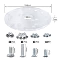 thumbnail image 4 of Router Base Plate Kit for Trim Routers Compact Router Plate with Screws Universal Router Base Plate, 4 of 6