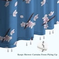 thumbnail image 6 of Pioneer Flower Floral Print Pattern Shower Curtain 36"x72" ,Bathroom Decorative Shower Curtains Set with 12 Hooks,Modern Waterproof Washable Shower Curtain, 6 of 6