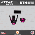 thumbnail image 4 of Kalair GFX Graphics Kit for Ktm 50SX MINI SX50 (1998-2001) Cyrus Series, 4 of 5