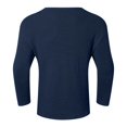 thumbnail image 3 of Bcfgryg Male Knitted Long Sleeved Solid Color Sweater Round Neck Loose Top Pocket T-shirts Men, 3 of 4