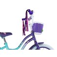 thumbnail image 6 of USToyOutlet 16" Cruiser Steel Frame Bicycle Coaster Brake One Piece Crank, White Full cover Chain cover, Purple Baskets, Fenders & Rims, White Tire, Frame Kid's Bike - Baby Blue/Purple, 6 of 6