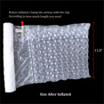 thumbnail image 3 of BZQZDAI 15.4" Wide 164Ft/Roll Sturdy Inflatable Packing Air Pillows Air Cushions Air Bags Packing Paper Void Fill Cushioning for Shipping and Packaging No Need Of Air Cushion Machine WITH FREE PUMP, 3 of 7