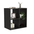thumbnail image 1 of Librero organizador MORU LUMINA Negro estante modular para libros Mueble organizador multiusos, 1 of 8