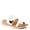 WHITE MULTI, variant on Women's MALIYAH Hook and Loop Slide Sandals - Adjustable Strap, Cushioned Insole, Stylish Wedge Design