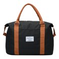 thumbnail image 1 of Duffle impermeable viaje equipaje bolsas deportes gimnasio fin de semana bolso negro, 1 of 9