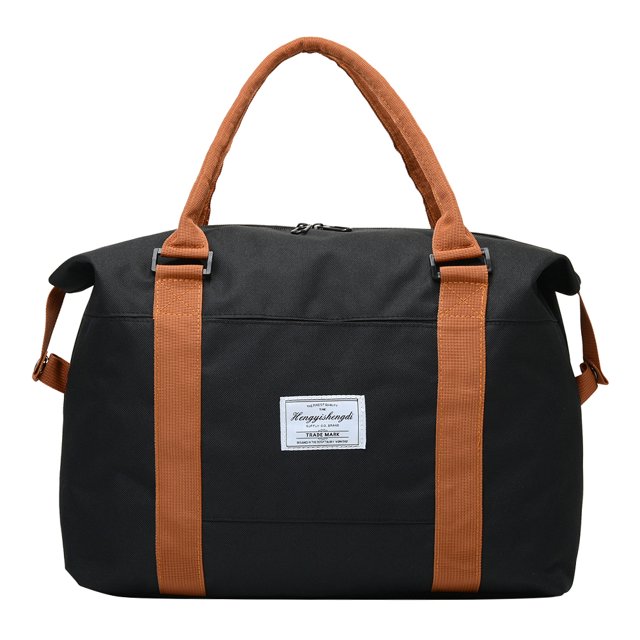 Duffle impermeable viaje equipaje bolsas deportes gimnasio fin de semana bolso negro