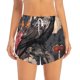 thumbnail image 2 of Balery Moonlit Crow Blossoms Pantalones cortos deportivos para mujer con forro y dos bolsillos, elásticos, para entrenamiento, gimnasio, yoga-Medium, 2 of 7
