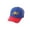 Blue, variant on Krdevn Two-Tone Kids Backhoe Embroidery Mesh Trucker Hat UPF50+ Breathable Adjustable Curved Brim Toddler Summer Sun Cap Size:2-8 Years
