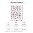 thumbnail image 5 of Disketp Butterflies (2) Cozy Flannel Fleece Throw Blanket: Has a velvety texture for All Seasons - Perfect for Women, Men, & Kids", 5 of 6