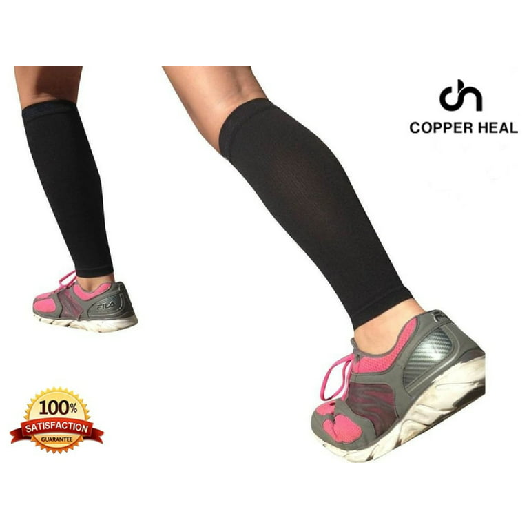 Extra Wide Unisex Compression Calf Sleeve 20-30mmHg for Edema - Pink,  4X-Large