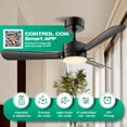 thumbnail image 2 of Ventilador de techo con luz de 36inch/90cm,Ventiladores de techo con luces con luz y control remoto,6 velocidades,3CCT,40W,Regulable,Reversible,Ventilador para patios,sala,dormitorio(Negro), 2 of 5
