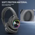 thumbnail image 4 of Led Bluetooth Headphones Over Ear, Foldable Wireless Headphones With 3 Eq Modes, 4 of 6