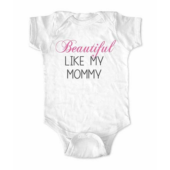 Beautiful like my Mommy - wallsparks cute & funny Brand - baby one piece bodysuit - Great baby shower gift!