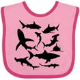 thumbnail image 3 of Inktastic School of Sharks Boys or Girls Baby Bib, 3 of 4