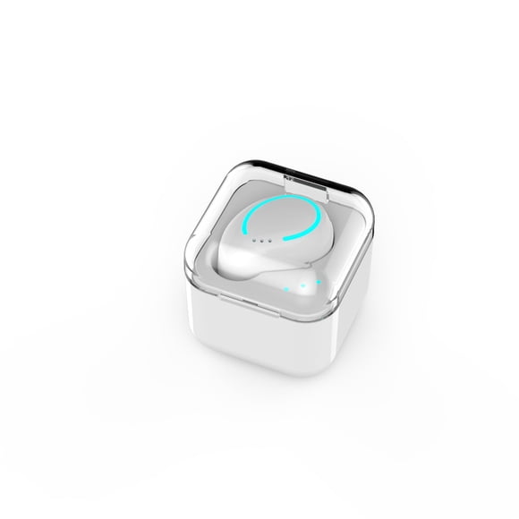 Methold Auriculares compatibles con Bluetooth Auriculares deportivos recargables Micrófono Cancelación de ruido Auriculares de conducción con Cables de audio/vídeo Blanco