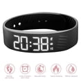 thumbnail image 2 of IP65 Waterproof Vibrating Alarm Wristband, Silent Wake Up Alarm Clock Watch for Heavy Sleepers Men Women (Black), 2 of 11