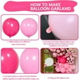 thumbnail image 3 of HH Pink Balloons Arch Kit, 160Pcs Hot Pink Balloon Garland Kit Metallic Rose Gold Confetti Balloons for Birthday, Wedding, Princess Theme, Engagements, Baby Shower, Anniversary Party Decoration, 3 of 14
