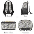 thumbnail image 6 of HUIACONG Cute Duck Print School Backpack for Age 6-18 Large Capacity Water Resistant Bookbag for Unisex Elementary Middle High School Students Daily Back to School Use, 6 of 7
