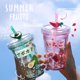 thumbnail image 4 of Botella de agua Kawaii de 15 oz con brillo de paja Botella de agua de doble pared con paja Taza Kawaii Botella de agua de fresa Tazas Kawaii Cosas Kawaii Aguacate Gi, 4 of 4