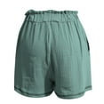thumbnail image 4 of Shorts for Women Plus Size High Waisted Dressy Casual Drawstring Wide Leg Straight Leg Trendy Summer Shorts for Women 2024 Dressy Bermuda Shorts for Petite Women Women's Shorts Casual Dressy, 4 of 6