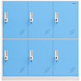 thumbnail image 5 of MECOLOR 4, 6, 9 Door Metal Office Storage Locker Cabinet, Gym School and Home Locker,Metal Locker Storage for Employee Staff or Workers(Blue,6D), 5 of 15