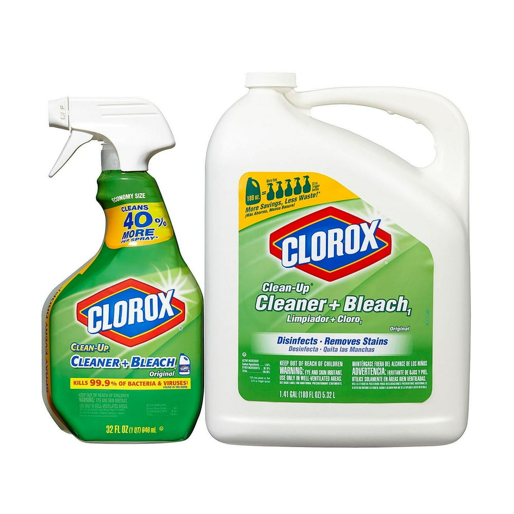 Product of Clorox Clean Up Bleach Cleaner (32 oz. Spray Bottle and 180