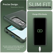 TUDIA MergeGrip Blackview Wave 6C Case Dual Layer Slim Tough Heavy Duty - Pine Green