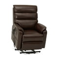 thumbnail image 3 of Dual Motor Lift Recliner with Massage Heating (Brown Faux Leather-9188), 3 of 8