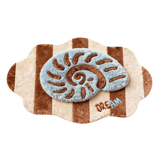 Yhmxh Alfombrillas de baño para baño Alfombra de baño Alfombra de cachemira sintética de forma irregular de 23,6 x 15,7 pulgadas Decoración del baño