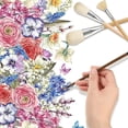 thumbnail image 3 of 9 Pieces Paint Brush Set Different Shapes Glaze Brush Ceramic Acrylic Watercolor Ceramic Painting Artist Rock, 3 of 5
