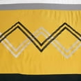 thumbnail image 4 of Chezmoi Collection 7-Piece Turmeric/Black/Silver Gray/White Modern Stripe Zigzag Embroidery Comforter Set, California King, 4 of 9