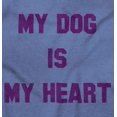 thumbnail image 2 of My Dog My Heart Rescue Pet Owner Women's Graphic T Shirt Tees Brisco Brands S, 2 of 6