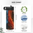 thumbnail image 4 of Sikiie Red And Blue Fire Dragon F Print 18OZ Insulated Straw Cup, Portable Leak-proof Sports Water Bottle, Stainless Steel Water Cup Suitable for Home and Outdoor, 4 of 8