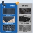 thumbnail image 3 of JIATER Dining Chair Covers Stretch Washable Chair Slipcovers Protector Set of 4,Dark Gray, 3 of 7
