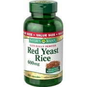 Nature's Bounty Red Yeast Rice 600 mg Capsules 250 ea (Pack of 3)