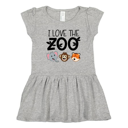 

Inktastic I Love the Zoo Cute Animals Gift Toddler Girl Dress