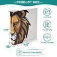 thumbnail image 5 of Lion Head Brown 3 Ring Binders 1.5 inch Hardcover File Folders with Interior Pockets A4 Size Organizer for School Office Hospital Set of 2, 5 of 8