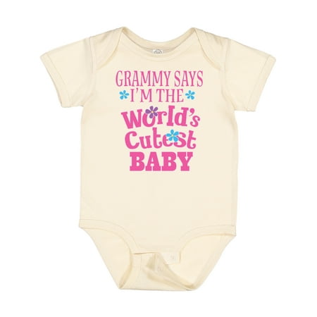 

Inktastic Grammy Worlds Cutest Baby Gift Baby Girl Bodysuit