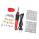 thumbnail image 4 of Kit de bolígrafo para quemar madera 37 en 1, 30W, soldador eléctrico, herramienta de pirograbado para tallar (enchufe europeo de 220V), 4 of 14