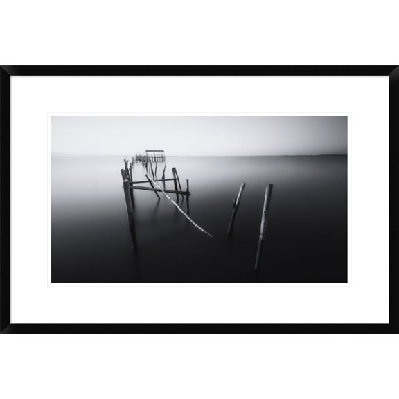 Global Gallery Ivan Ferrero 'Carrasqueira In Black And White' Framed Wall Art