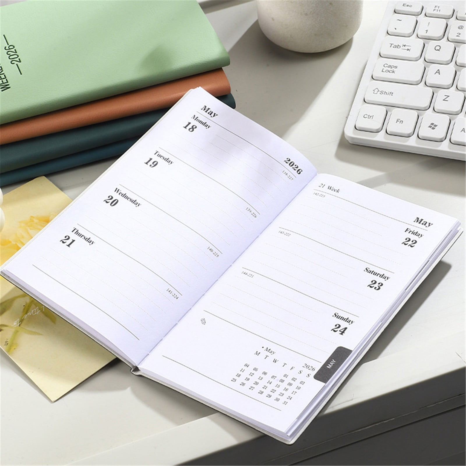 FXMLRLK 2026 Planner - 2026 Weekly Calendar Planner, January 2026 - December 2026, Portable Pocket Organizer Notebook(Blue)