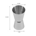 thumbnail image 2 of Medida para Coctel Mainstays de Acero Inoxidable 1 Oz y 1/2 Oz, 2 of 4