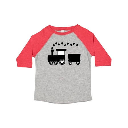 

Inktastic Valentines Day Heart Choo Choo Train Gift Toddler Boy Girl T-Shirt