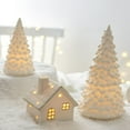 thumbnail image 4 of Christmas Village Sets, White Christmas Village Sets Christmas Decorations Indoor, Christmas Decorations Farmhouse Rustic Decor for Home Shelf Cabinet Table, Home Display, Tabletop, 4 of 5