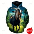 thumbnail image 1 of Sudadera con capucha y sudadera con estampado 3D de cabra gritando, novedad, sudadera con capucha y gráfico de cabra enojada, ropa de calle divertida para niños, 1 of 5