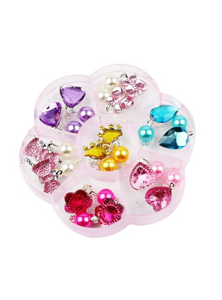  25 Pairs Kids Clip On Earrings for Girls Ages 4-12  Hypoallergenic, DEVIENG Little Girl Cute Small Clip-On Earrings Jewelry  Gifts Set: Clothing, Shoes & Jewelry
