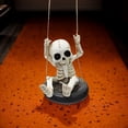 thumbnail image 5 of Deeceymbur Halloween Skeleton on Tire Swing Resin Decor Outdoor Garden Hanging Ornament Spooky Yard Display 2.59x3.54in, 5 of 10