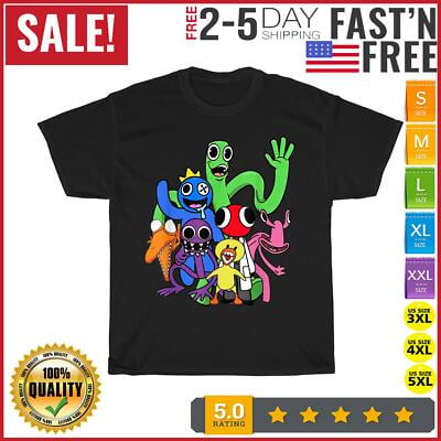 Simple Fit Cute Friends Rainbowfriends Vintage T Shirt Men Fashion Women T Shirt Short All Size S-5XL