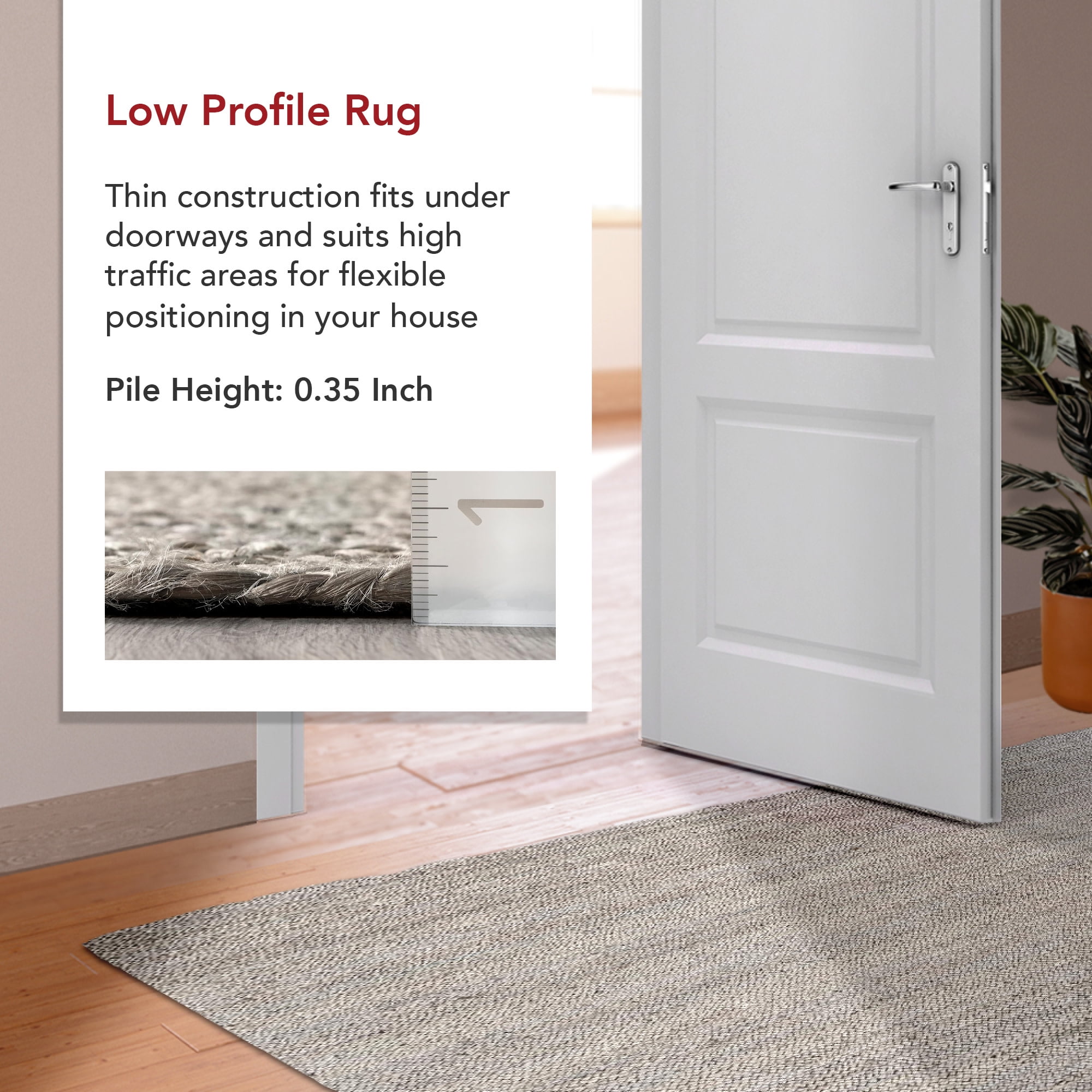 nuLOOM Rigo Hand Woven Farmhouse Jute Area Rug, 8' 6" x 11' 6", Grey