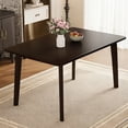thumbnail image 5 of Harper & Bright Designs Rustic Wood Dining Table Set for 4, 5 Pieces Rectangular Table Set with Upholstered Chairs for Small Space Kitchen, Espresso, 5 of 16